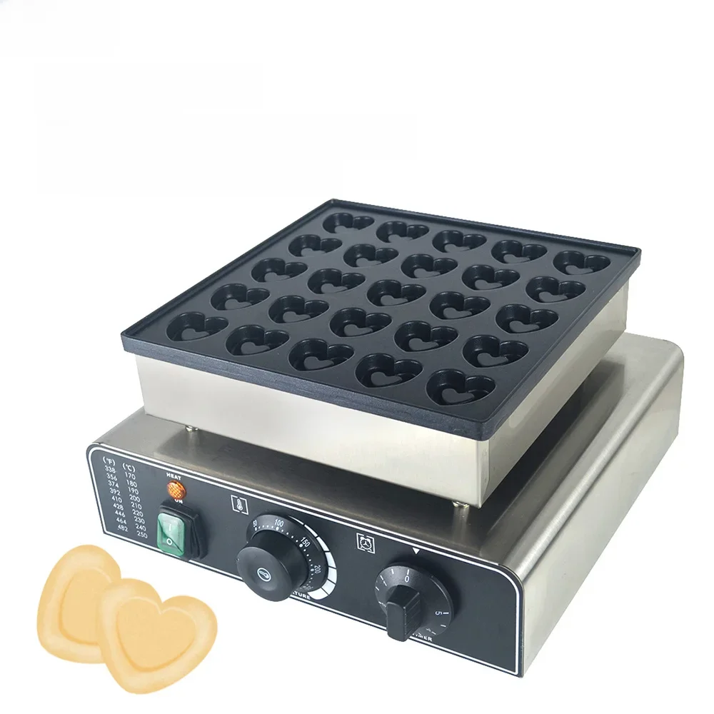 XEOLEO-Mini Máquina De Panqueca Holandesa Elétrica, Waffle Maker, Holandês Poffertjes Grill, Muffin,