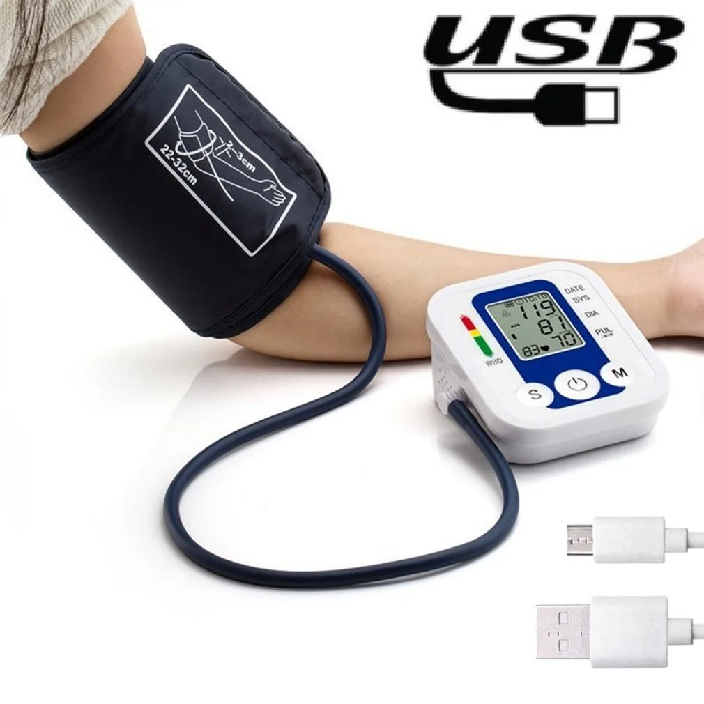 Arm Blood Pressure Monitor BP Equipment Automatic Professional Medical Portable Tonometer Digital