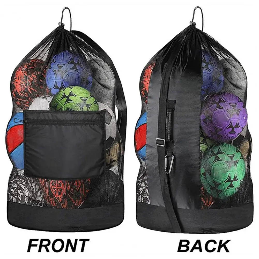 Drawstring Sports Ball Bag Football Mesh Bag Basketball Backpack Football Soccer Volleyball Ball
