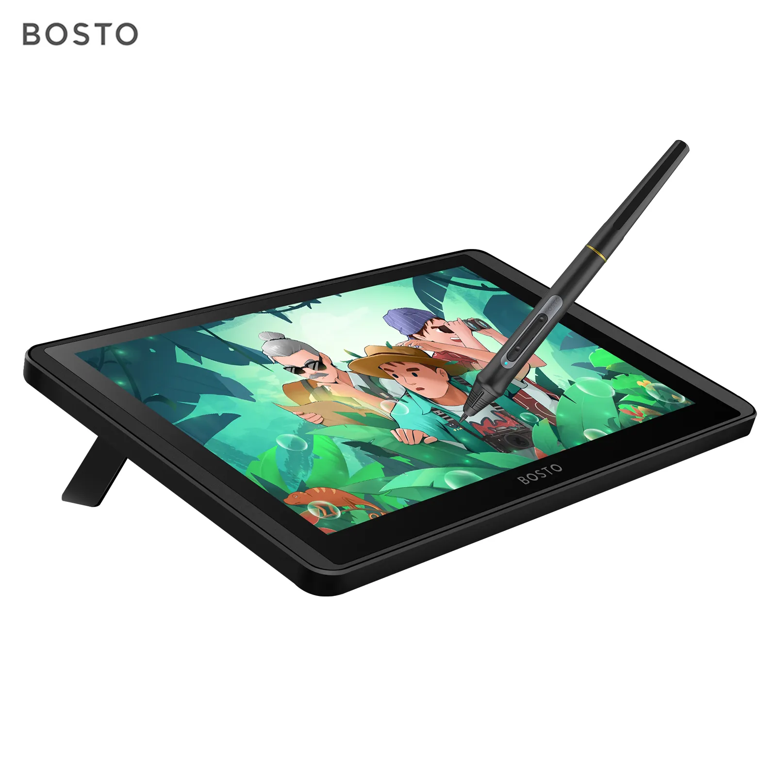 BOSTO 12HD-A H-IPS LCD Graphics Drawing Tablet Monitor 11.6 Inch Size 1366x768 Display 8192 Pressure