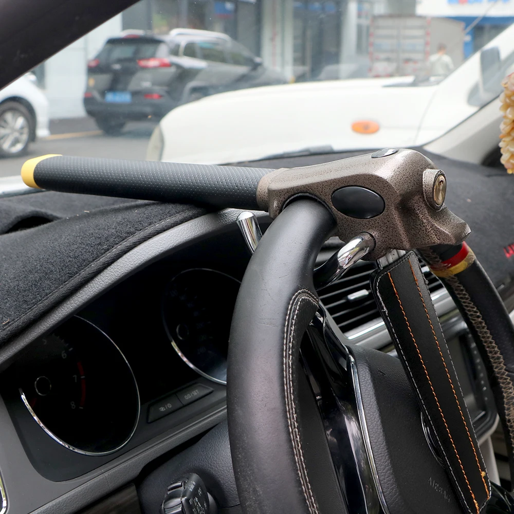 Car Steering Wheel Lock Anti-Theft Protection Interior Locks Security Device Car Locks Foldable