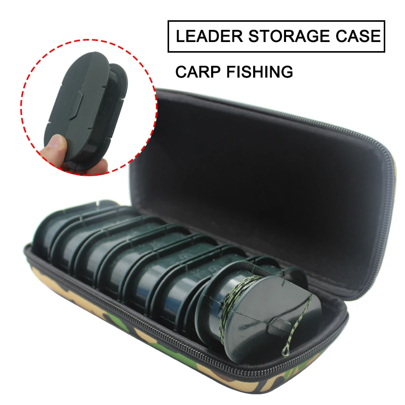 1Box Carp Fishing Tools Leader Storage Case Box Carp Lead Fishing Weights Ready Leadcore  For Ronnie