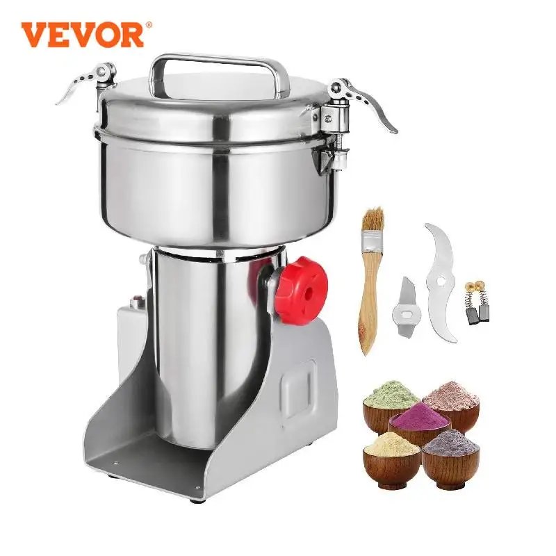 VEVOR Elektrische Getreidemühle 1000 g, Gewürzmühle 25000 U/min Multifunktions-Kaffeemühle