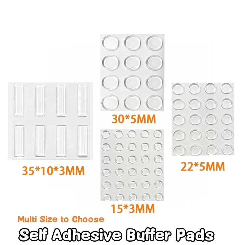 1 Sheet Self Adhesive Buffer Pads Silicone Door Stopper Cabinet Bumpers Wall Protector Furniture