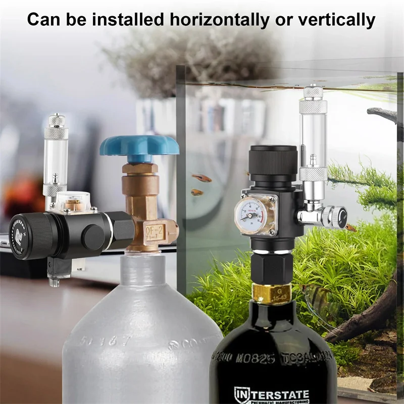 Fzone mini zweistufiger CO2-Regler Aquarium Aquarium Magnetventil Blasen zähler Angel zubehör