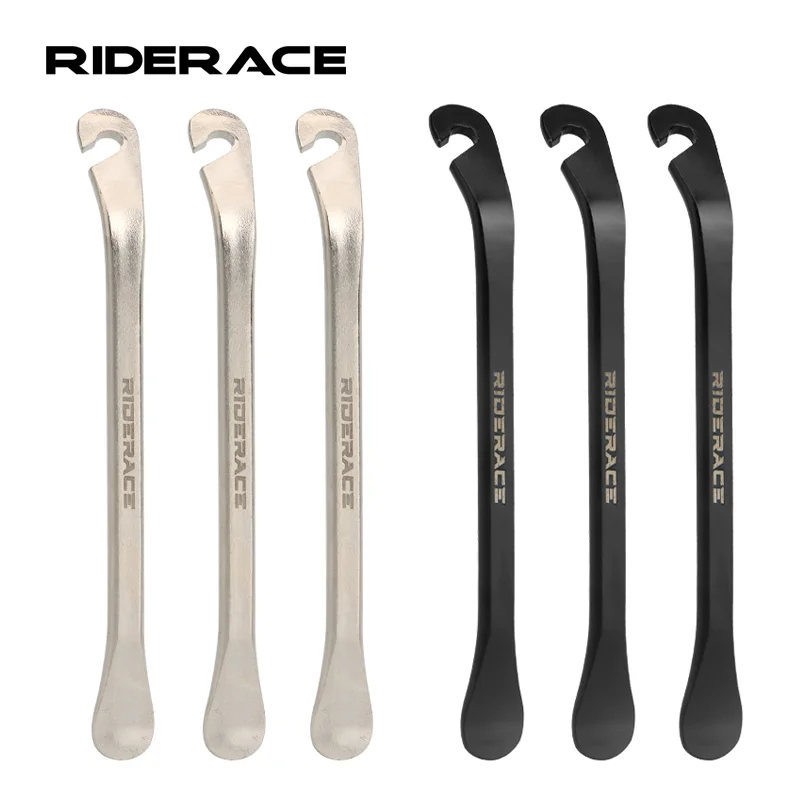 RIDERACE 3PCS Bicycle Tyre Lever Tube Repair Service Carbon Steel Heat Treatment Cycling Tool Bike