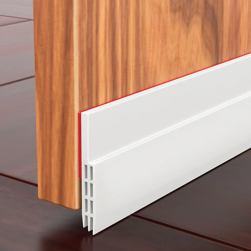 100cm Rubber Door Bottom Seal Strip Flexible Wind Noise Reduction Stopper Door Blocker Anti