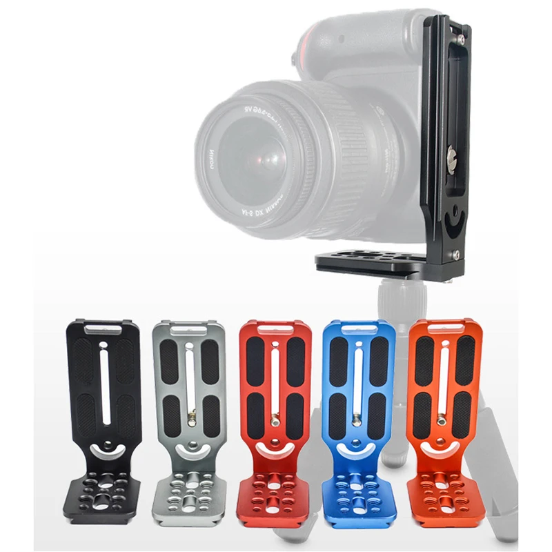 Universal Camera L Bracket Quick Release L Plate 1/4 Inch Screw Swiss Vertical Video Compatible for