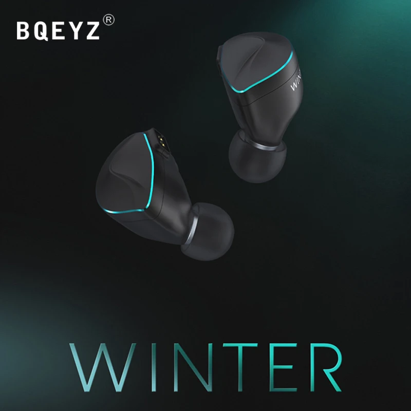 BQEYZ-In Ear Monitor de Condução Óssea com Cabo Destacável, HiFi IEM fone de ouvido, Dynamic Driver,