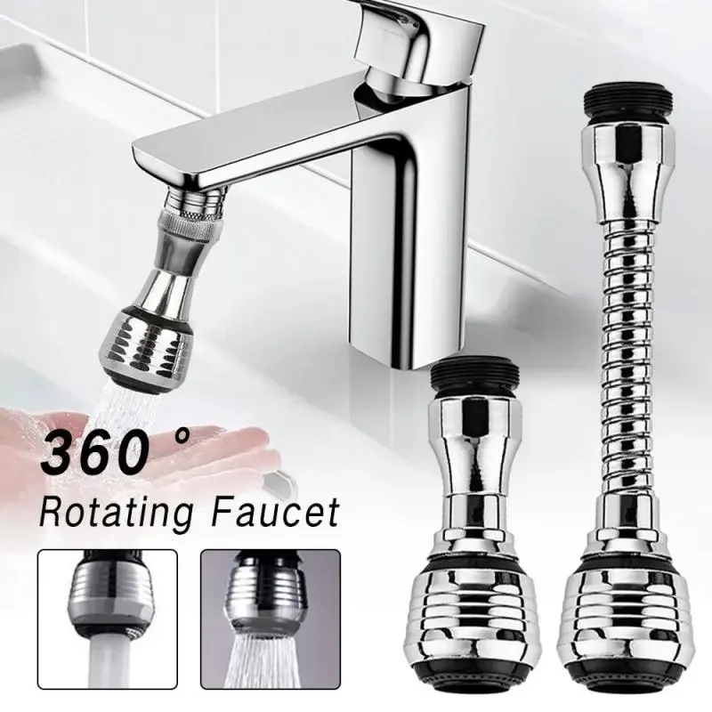 360° Adjustment Kitchen Faucet Extender Dual Mode Water Saving Pressurize Faucet Extender Filter