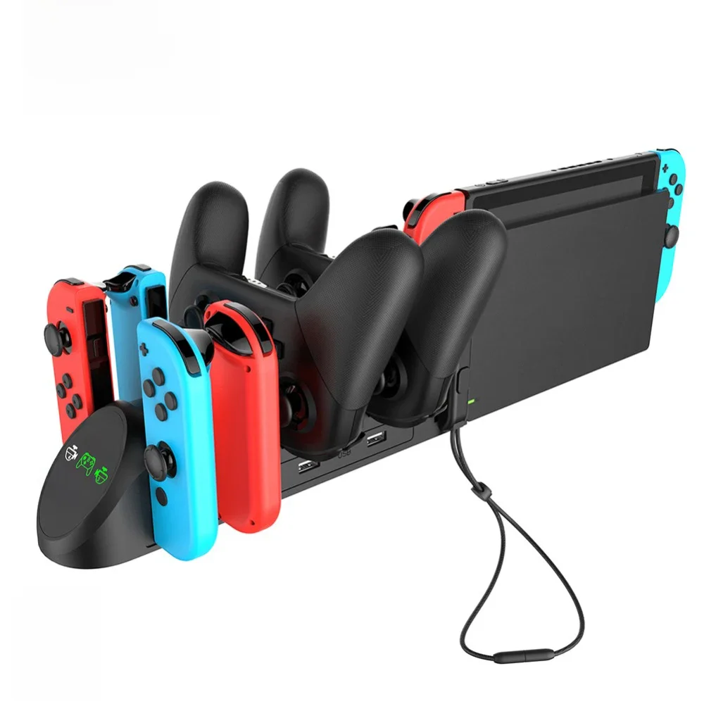 Doca de carregamento para Nintendo Switch Console Controle Carregador de Bateria Nintendo Switch