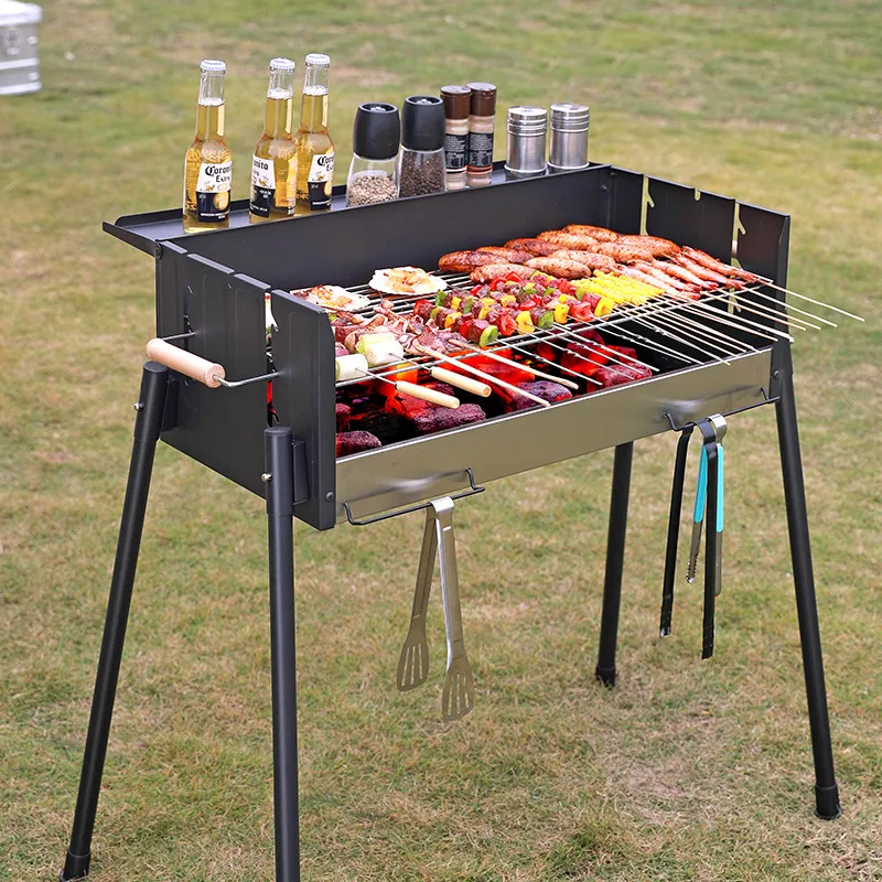 Barbecue Oven Household Barbecue Grill Outdoor Smokeless Barbecue Charcoal Courtyard BBQ Portable