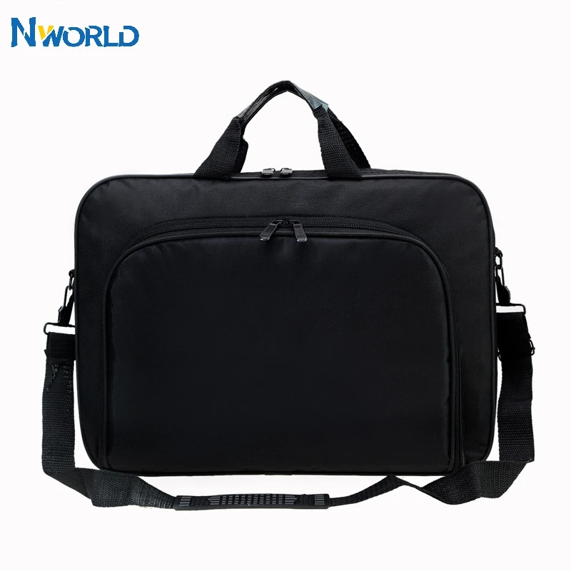15.6 Inch 17 In Laptop Bag Business Portable Nylon Computer Handbags Laptop Shoulder Handbag Zipper
