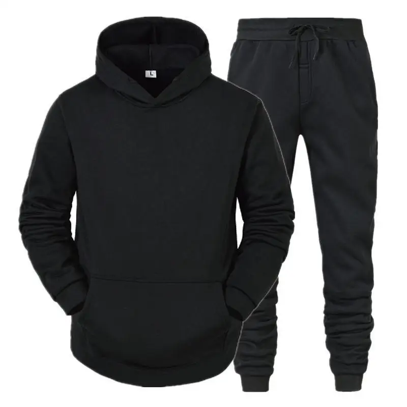 Men's Hooded Sweatshirts and Men Pants Casual Men's Tracksuit Sportswear Autumn Winter Men Suit