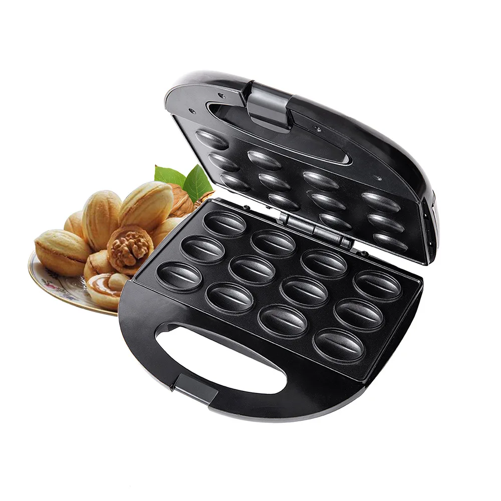 Electric Walnut Cake Maker Waffle Maker Automatic 12 Holes Nuts Maker Cake Maker Kitchen Breakfast