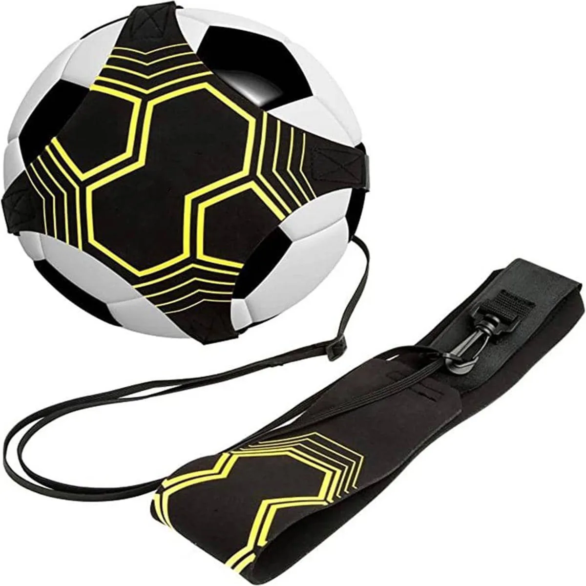 Football Kick Trainer Soccer Training Aids Hands Free Throw Sole Practice Equipment for Kids with