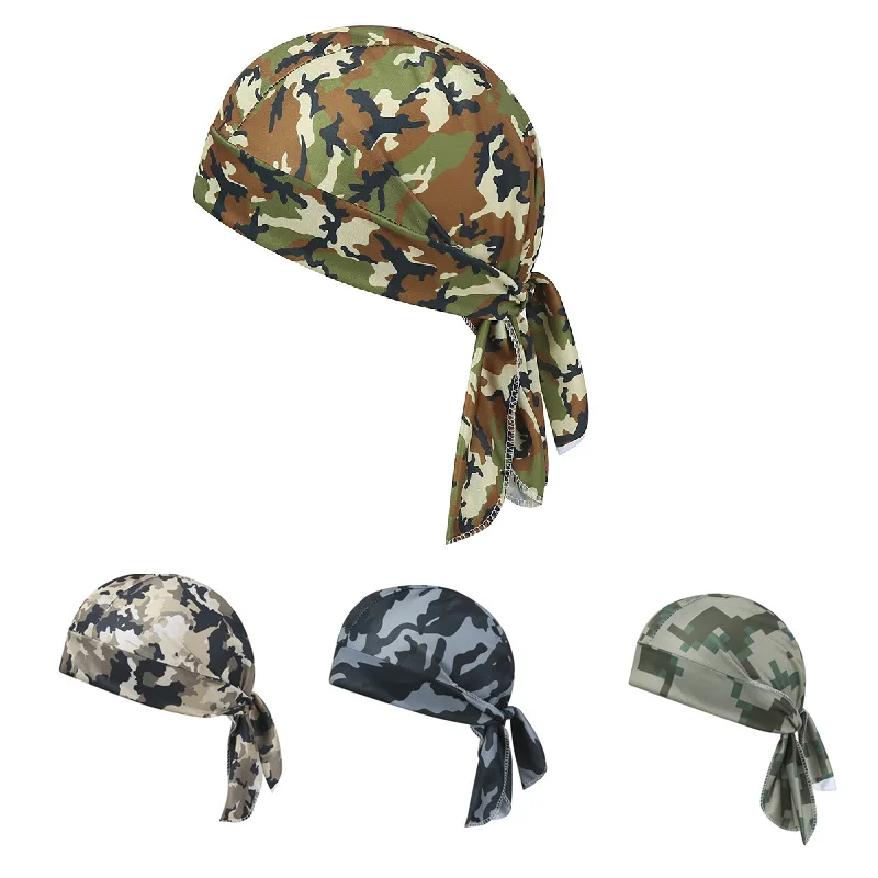 Camouflage Headband Bandana Handkerchief Head Man Pirate Hat Cycling Hood Sun Protection Sports