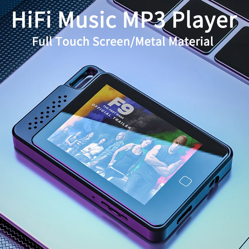 Newest RUIZU C1 Metal Bluetooth 5.0 MP3 Music Player Built-in Speaker MP4 Player 2.4 inch Full Touch