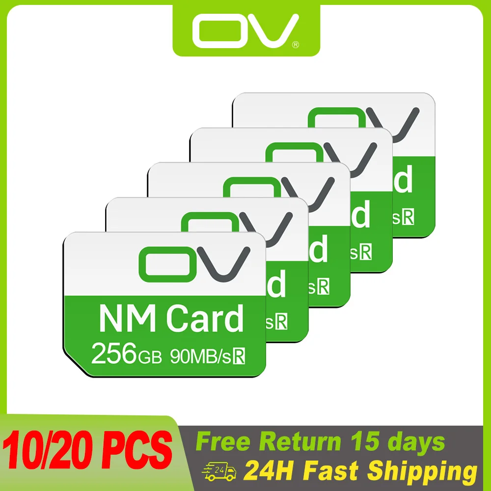 Cartão de memória Micro SD para telefone Huawei, cartão NM, P30, P40, Companheiro 20, 50 Pro Lite,