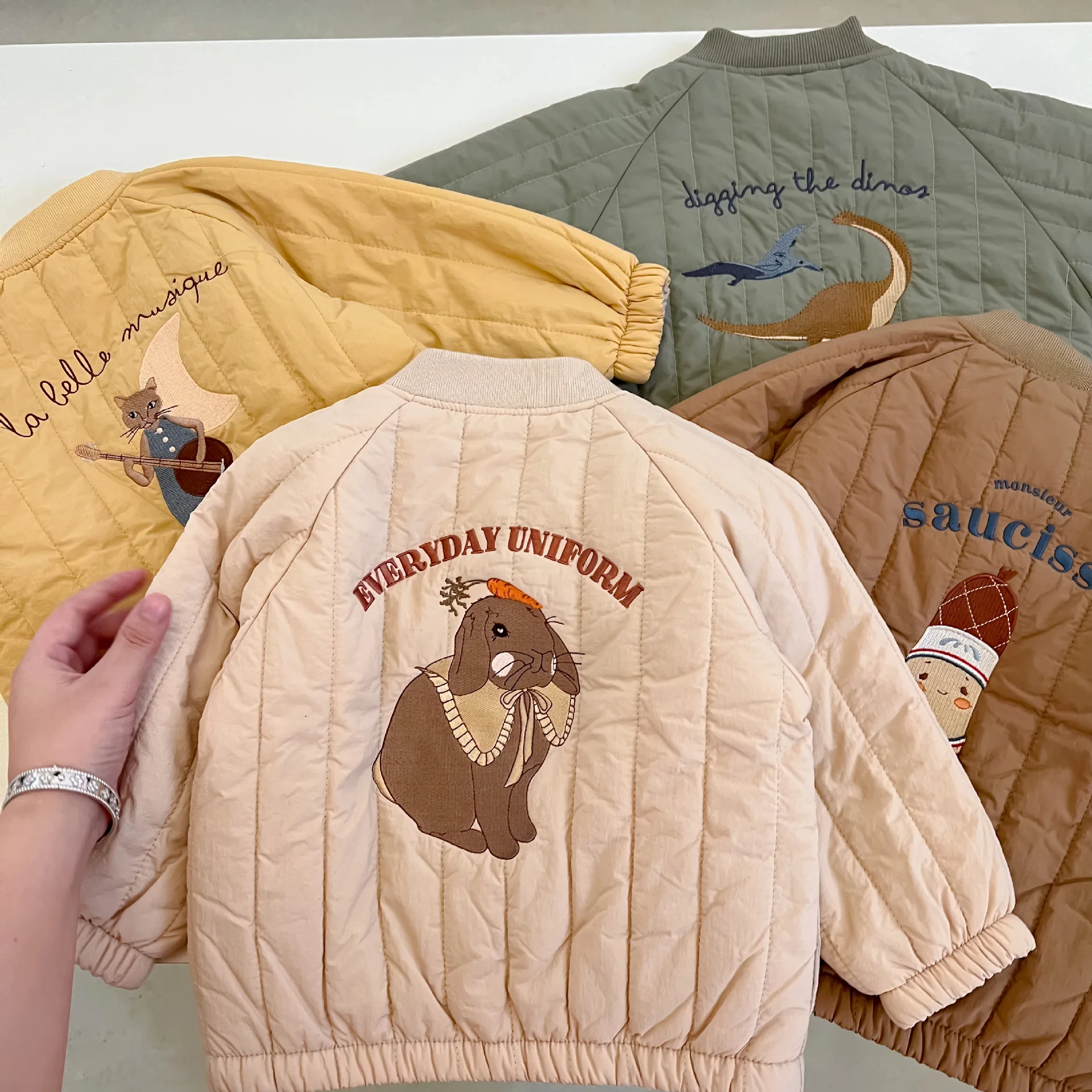 2024 Winter Baby Sneeuw Kleding Jassen Parka 'S Kinderen Katoenen Jas Verdikte Schattige Cartoon