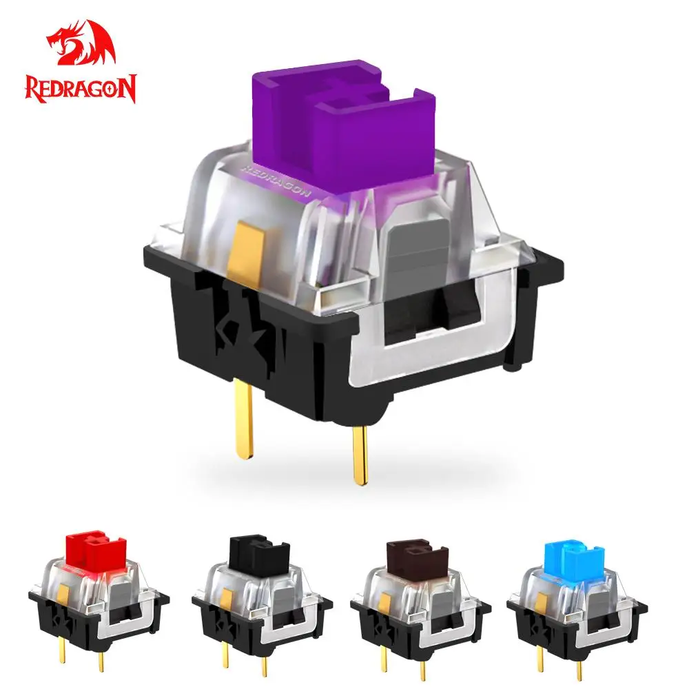 REDRAGON SMD RGB MX Switch 3Pin Clicky Linear Tactile Silent Red Blue Black Brown Purple Switche For