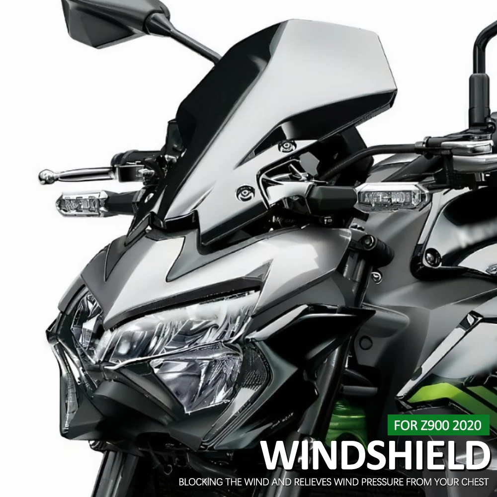 New Fit For KAWASAKI Z900 Z 900 Z650 2020 2021 2022 2023 Motorcycle Accessories Sports WindScreen