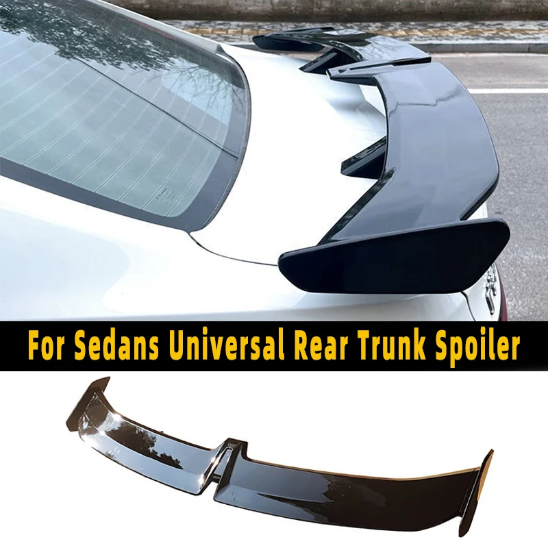 Suitable For BMW E90 F10 F30 Audi GT Style Sedans Universal Rear Trunk Spoiler Wing Body Kit Punch