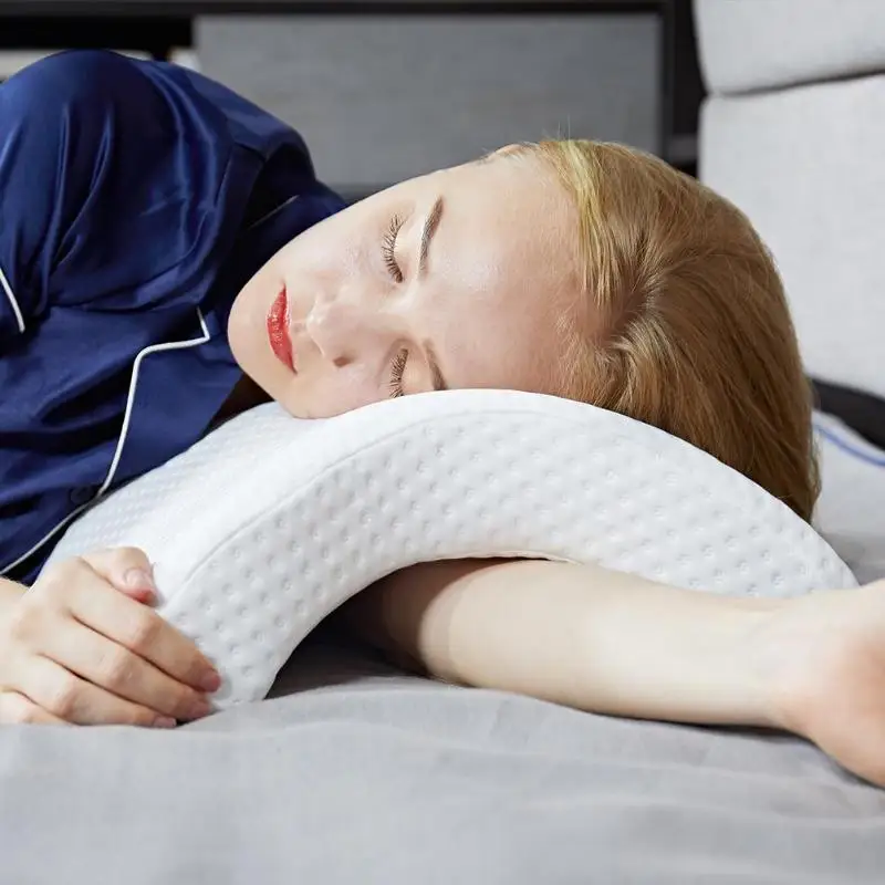 U-Shaped Curved Orthopedic Pillow for Sleep Memeory Foam Hand Pillow Hollow Orthopedic Products Neck