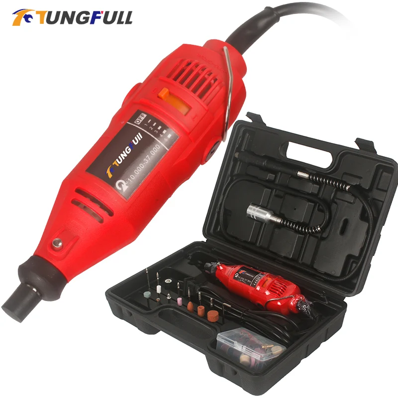 Furadeira elétrica Dremel 220v, mini ferramenta rotativa com acessórios dremel, kit de gravação,