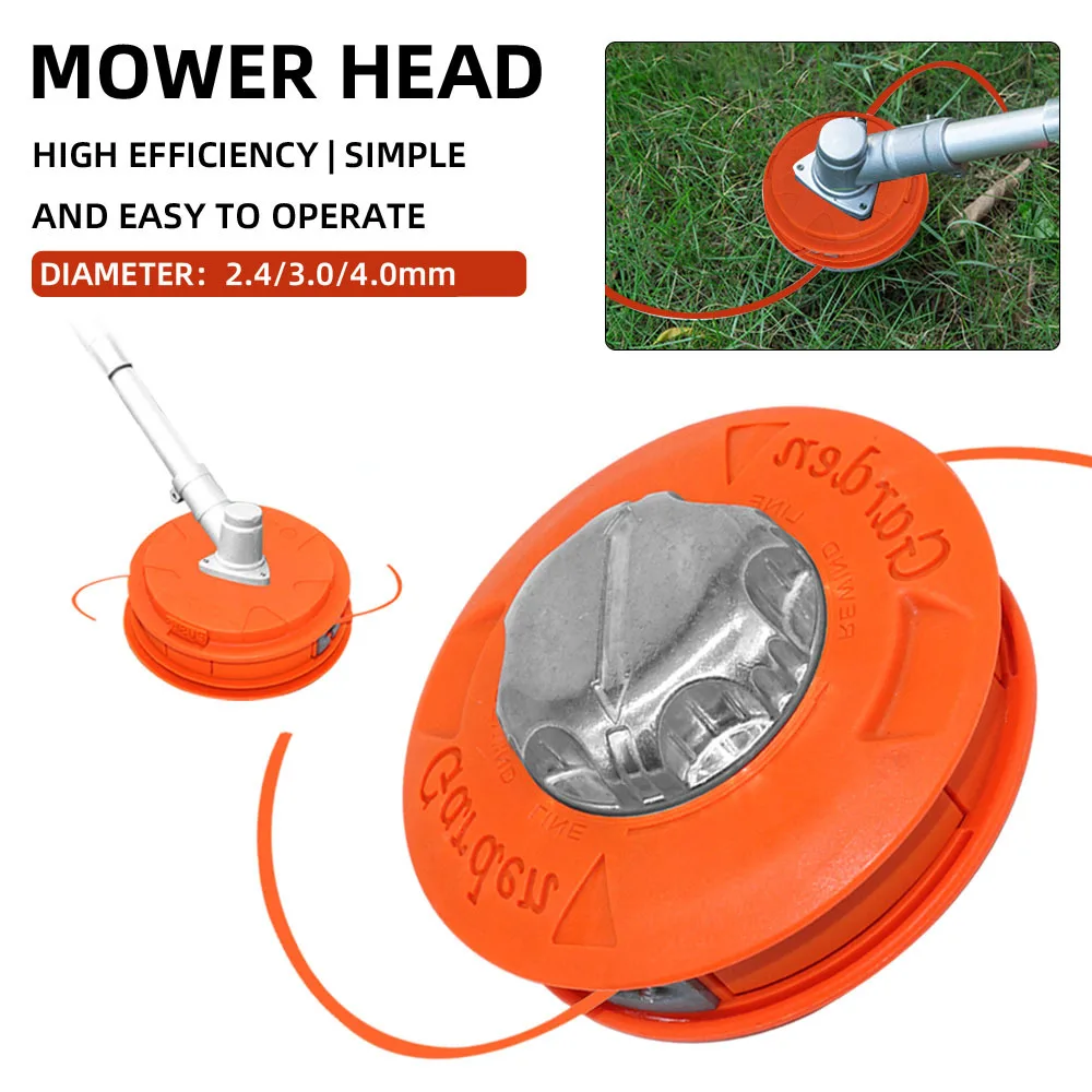 Automatic Grass Trimmer Head for Gasoline Garden Machinery Brush Cutter  Universal Fit String