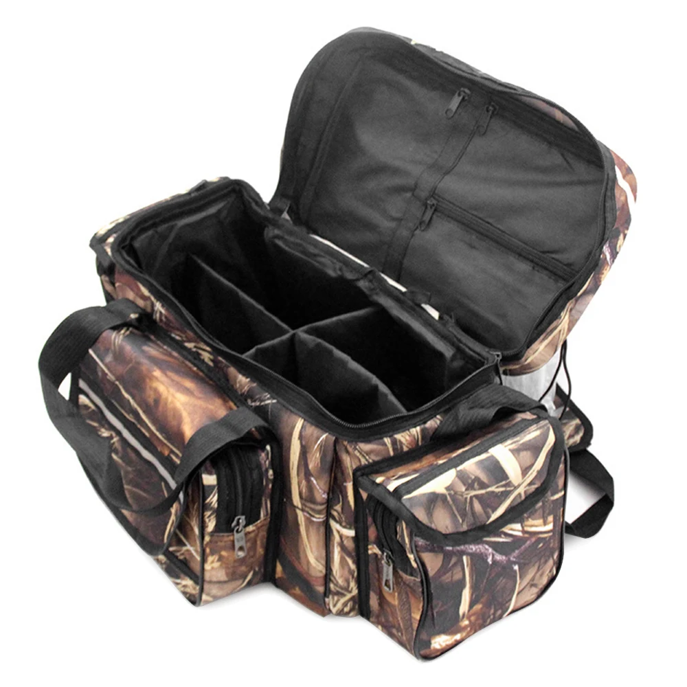 Large Capacity Fishing Tackle Bag Waterproof Fishing Tackle Storage Bag Case Outdoor Travel Hunting