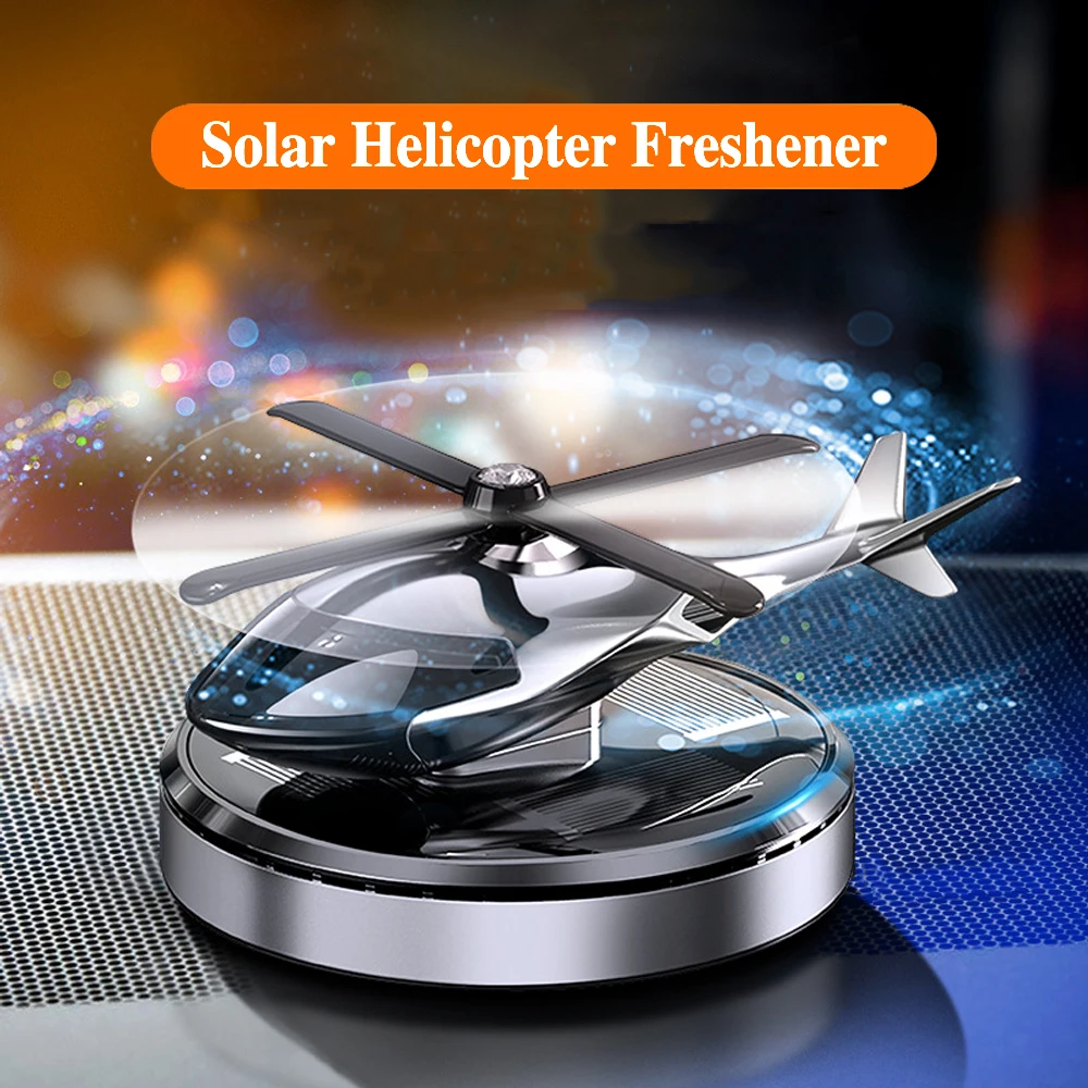 Solar Car Air Freshener Helicóptero Hélice Fragrância Suprimentos Acessórios Interior Aromatizantes