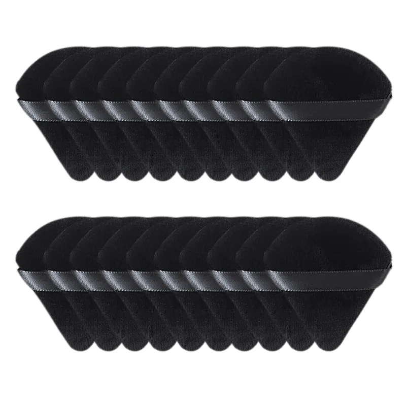 10/20Pcs Triangle Velvet Powder Puff Pizza Flours Mini Face Makeup sponge Cosmetics Washable