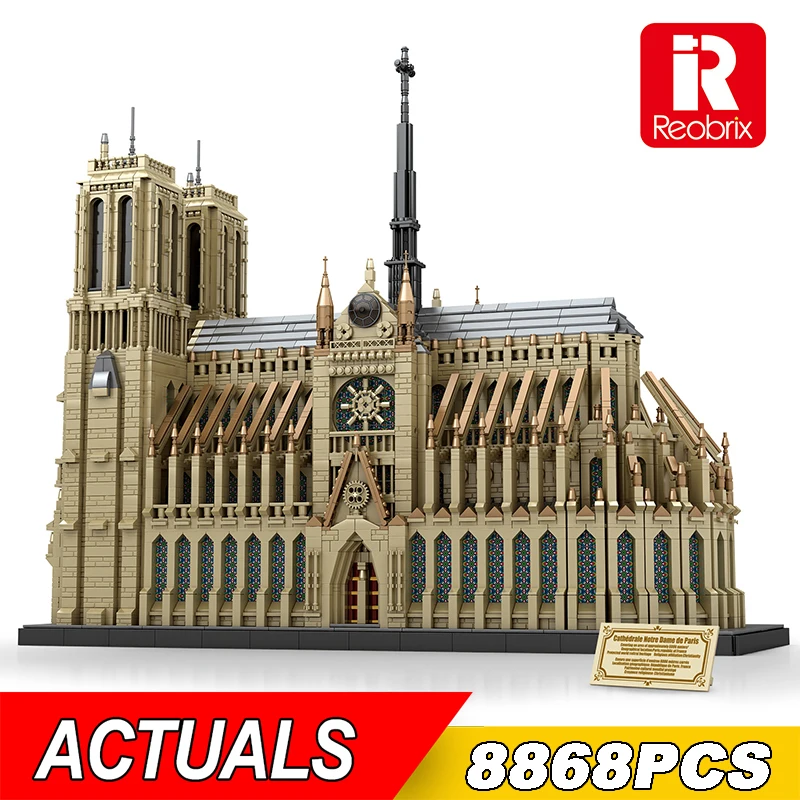 NEW 8868Pcs World Famous Architecture Notre Dame de Paris Model Building Blocks City Streetview