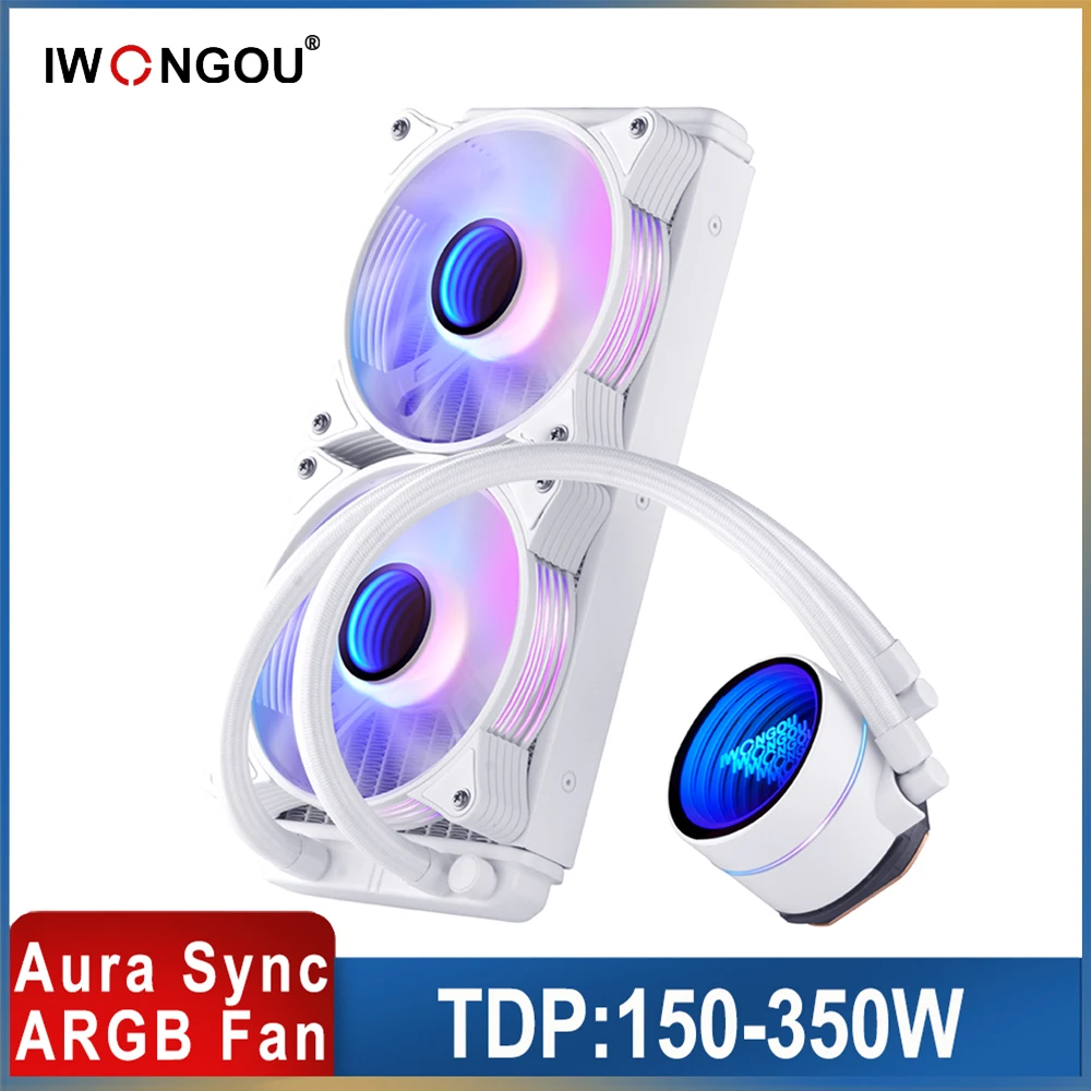 Pc Water Cooling Heatsink ARGB 120mm Fan Lga 2011 V3 Cooler IWONGOU Water Cooler X99 Branco for