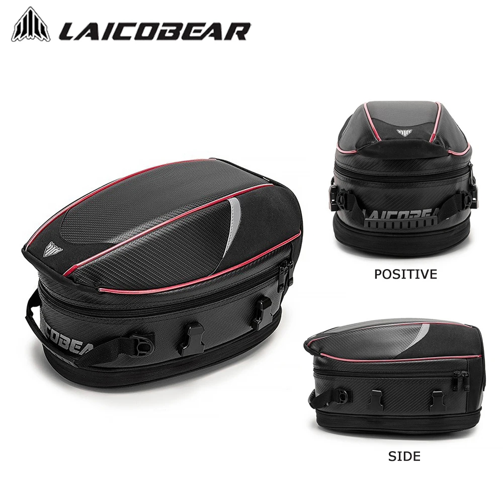 Motorcycle Back Seat Bag Waterproof Large Capacity Motorcycle Tail Bag Universal Motorbike Travel