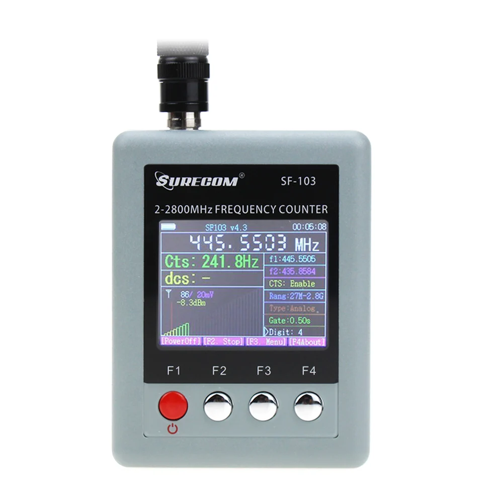SURECOM SF-103 DMR Digital Signal Testable SF103 2MHz-200MHz/27MHz Tester 27Mhz-3000Mhz Decoder