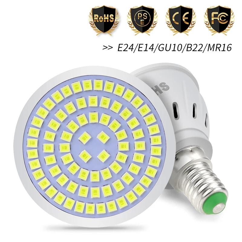 Lâmpadas de teto LED, Spotlight, Lustres para Sala de Estar e Quarto em Casa, B22, E27, E14, GU10,