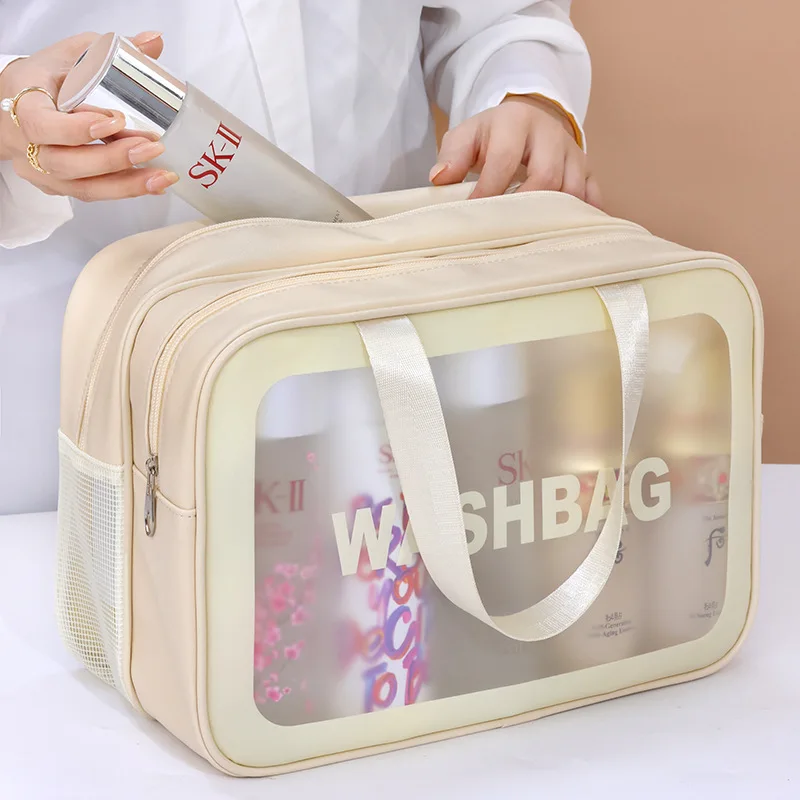 Wet-dry separation makeup bag portable toiletry bag travel essentials large capacity storage bag