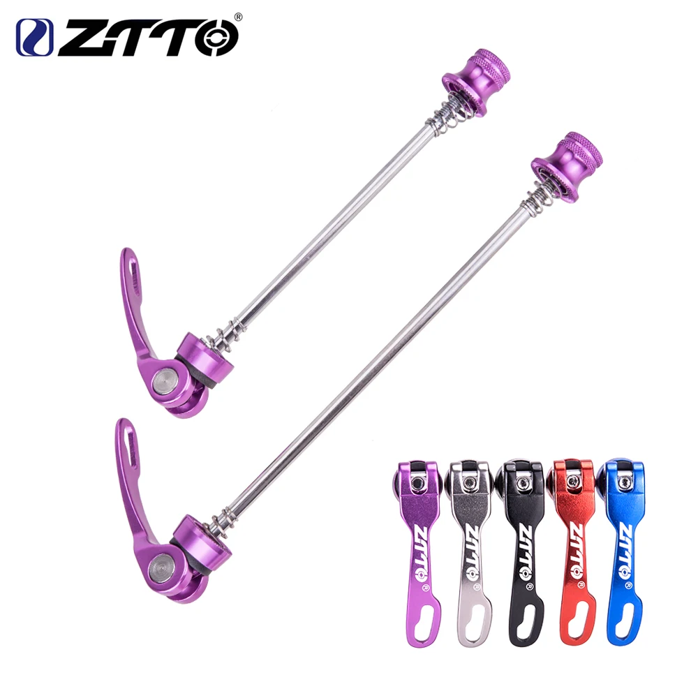 ZTTO 1 Pair Bicycle Skewers MTB Mountain Bike Ultralight Quick Release Skewers QR 100mm 135mm for