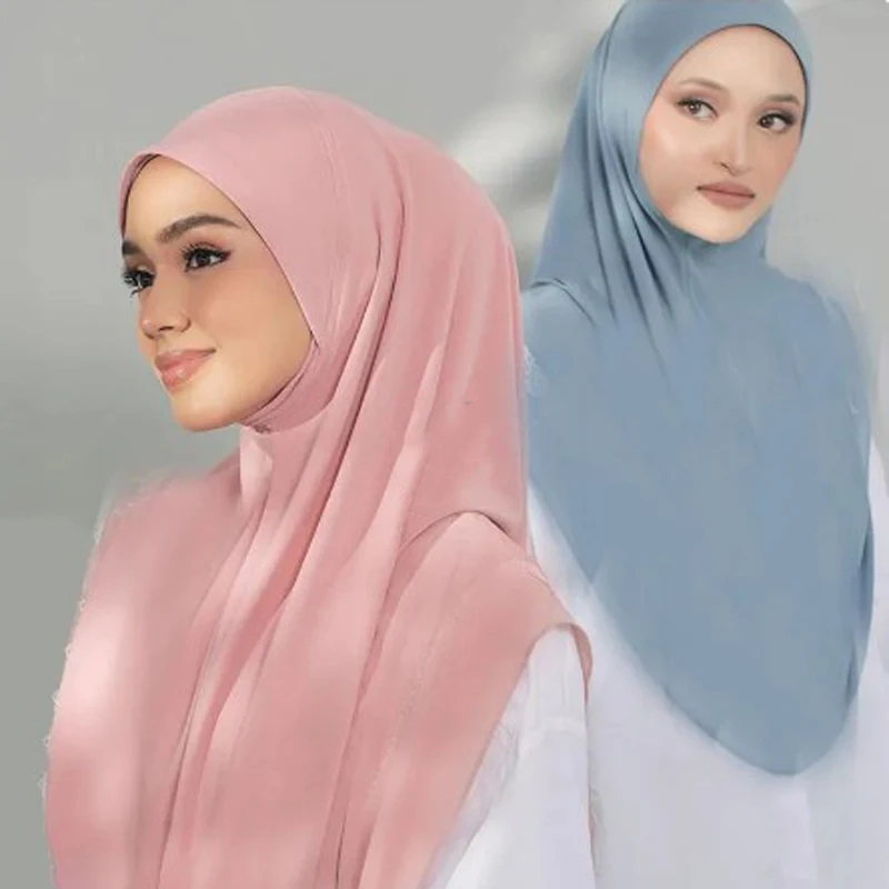 BOHOWAII Muslim Islamic Modal Hijab Scarf Instant Hijabs Headscarfs for Women Long Scarves Head Wrap