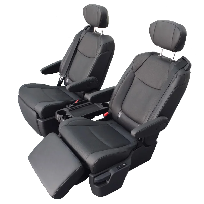 2021 2022 TOYOTA SIENNA 2ND ROW BUCKETS SEATS RECLINERS POWER FOOTREST SEAT LEATHER REAR CAPTAIN
