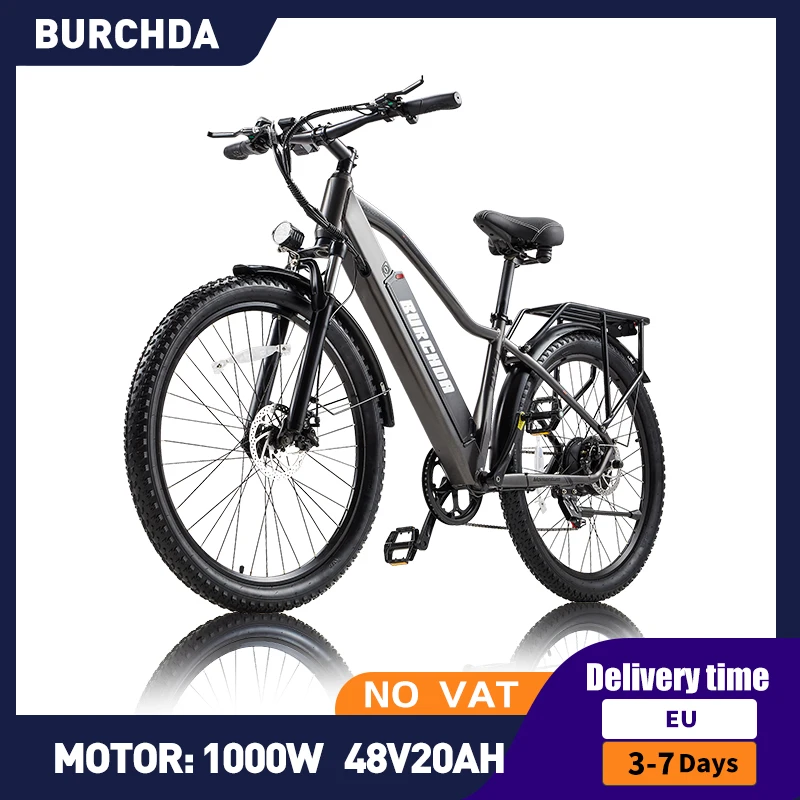 Burchda 1500w Elektro fahrrad 45 km/h Erwachsene Stadt E-Bike 48 v20ah Lithium-Batterie 27,5 Zoll