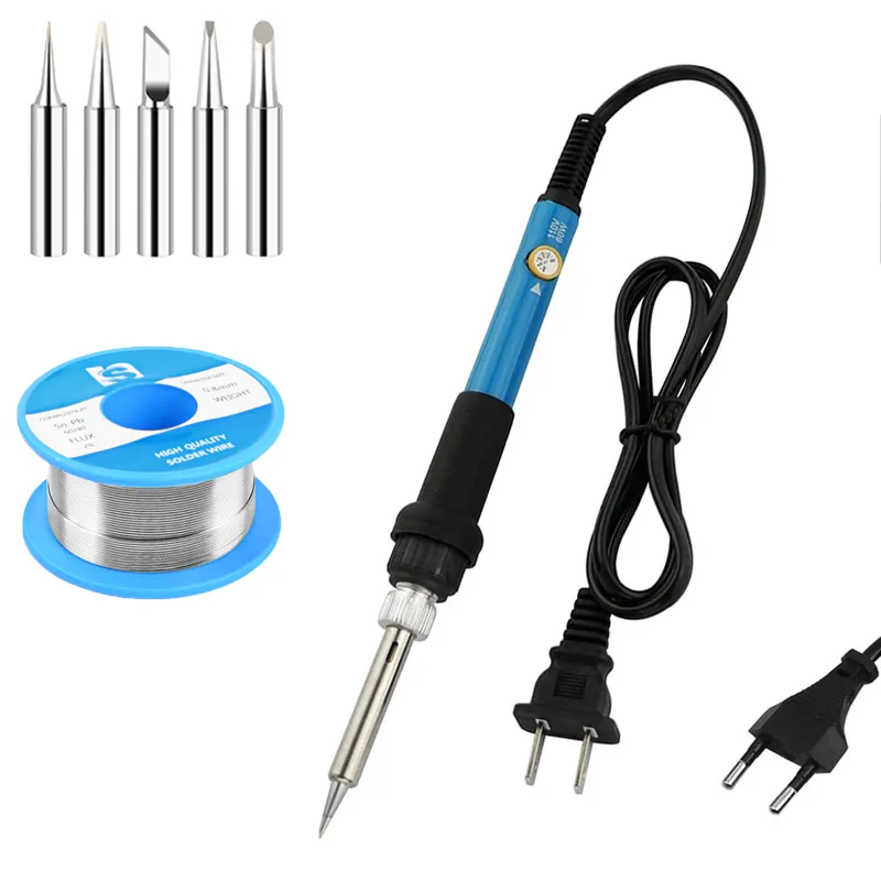 Adjustable Temperature Electric Soldering Iron 110V/220V 60W Solder Iron Professional Tin Welder