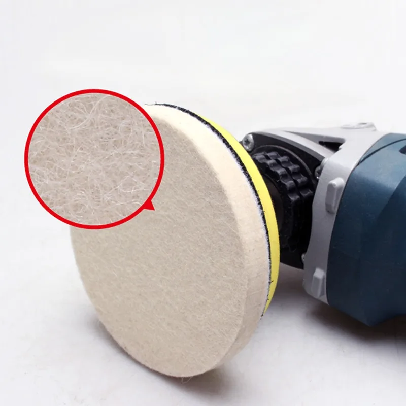 Polishing Pads Wool Felt Polishing Pad 75mm 100mm 125mm 150mm 180mm Wheel For Glass Stainless Steel