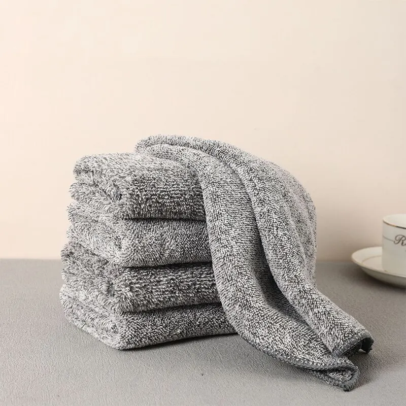 Highly Effective Bamboo Charcoal Dish Cleaning Cloth, Strong Water Absorption and Easy-to-wash,
