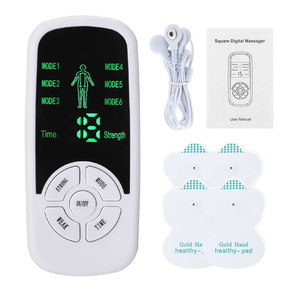 EMS Pulse Electric Muscle Stimulator Back Neck Body Massager Tens Acupuncture Meridian Physiotherapy