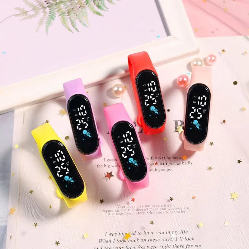 Children's Waterproof Sports Smart Watch Outdoor Silicone Bracelet Electronic Watch Kids Bracelet