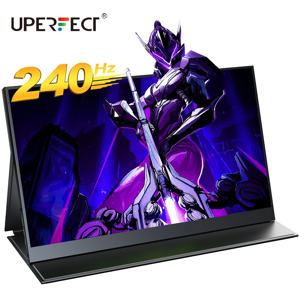 Monitor de jogos UPERFECT UGame K5 240 Hz Tela portátil de 17,3 polegadas HDMI USB 3.1 100% sRGB