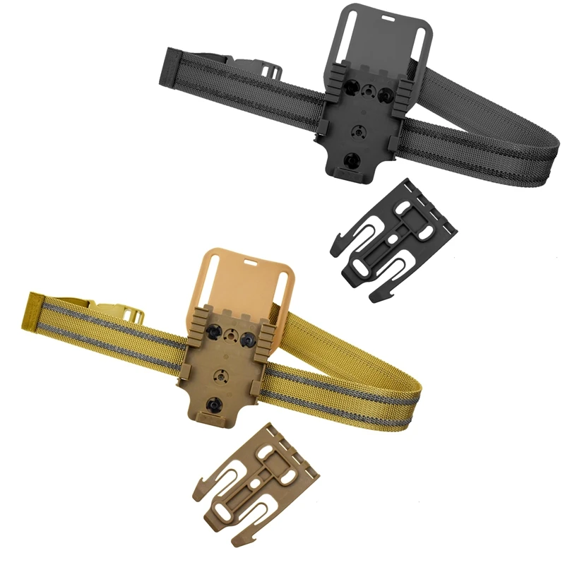 Tactical Drop Leg Holster QLS 19 22 Mid-low Belt Holster Loop Universal Pistol Holster Elactic Thigh